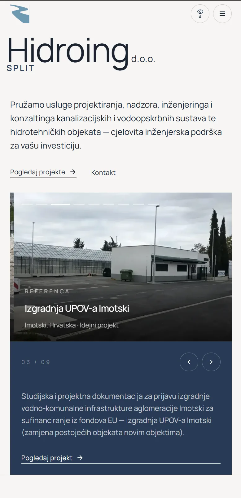Hidroing EOJN nadzorna ploča — pregled elektronske javne nabave s prilagođenim filterima