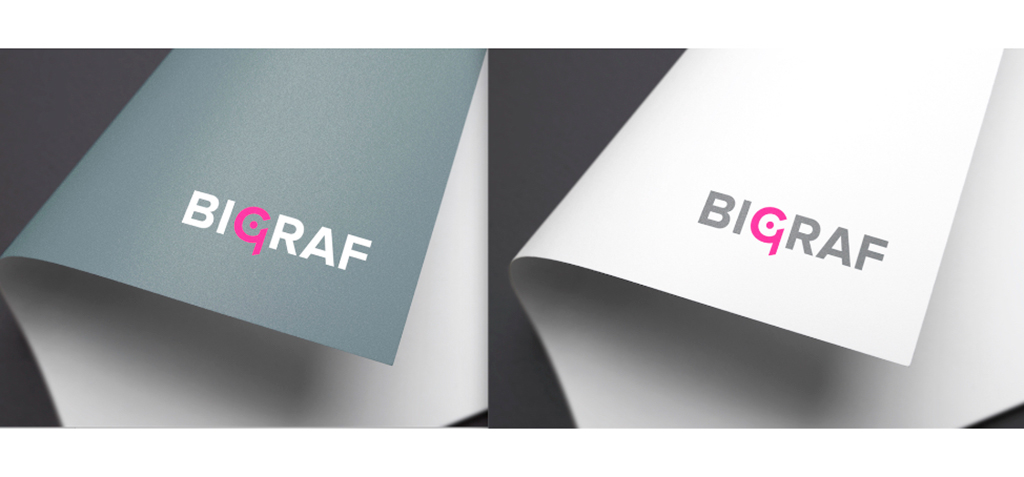 Bigraf logo mockup