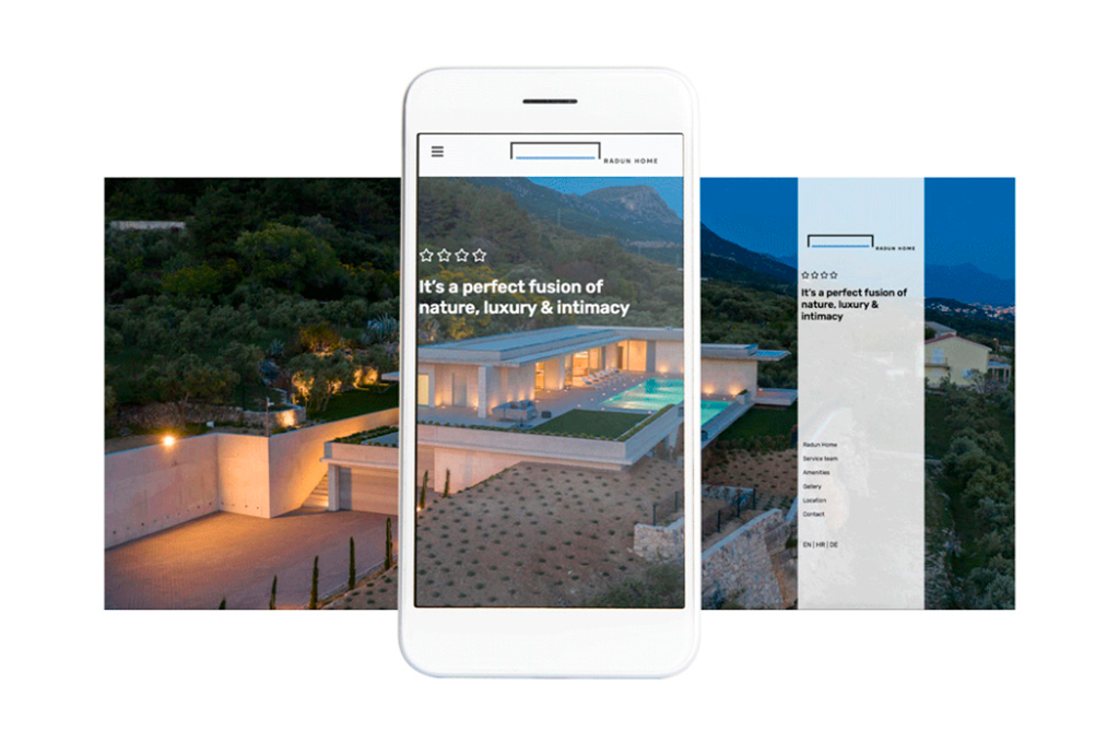 Radun Home web stranica za mobitele