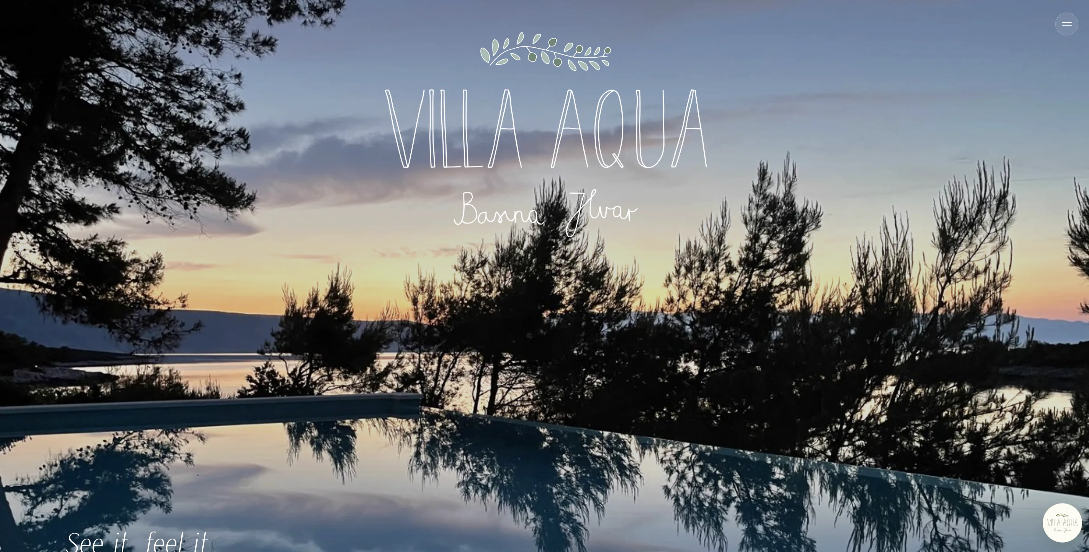 Villa Aqua — Prezentacijska web stranica